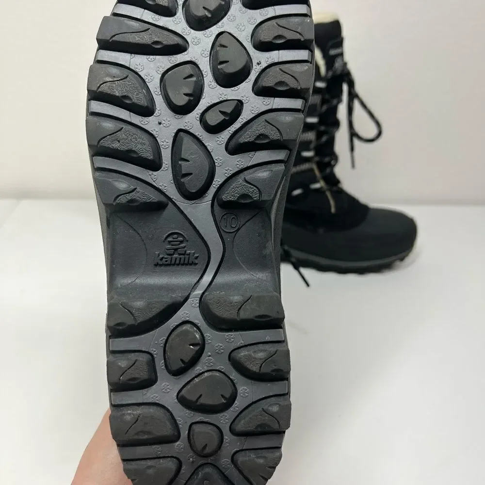 Kamik Sainteanne Waterproof Insulated Boots Size 10 Black